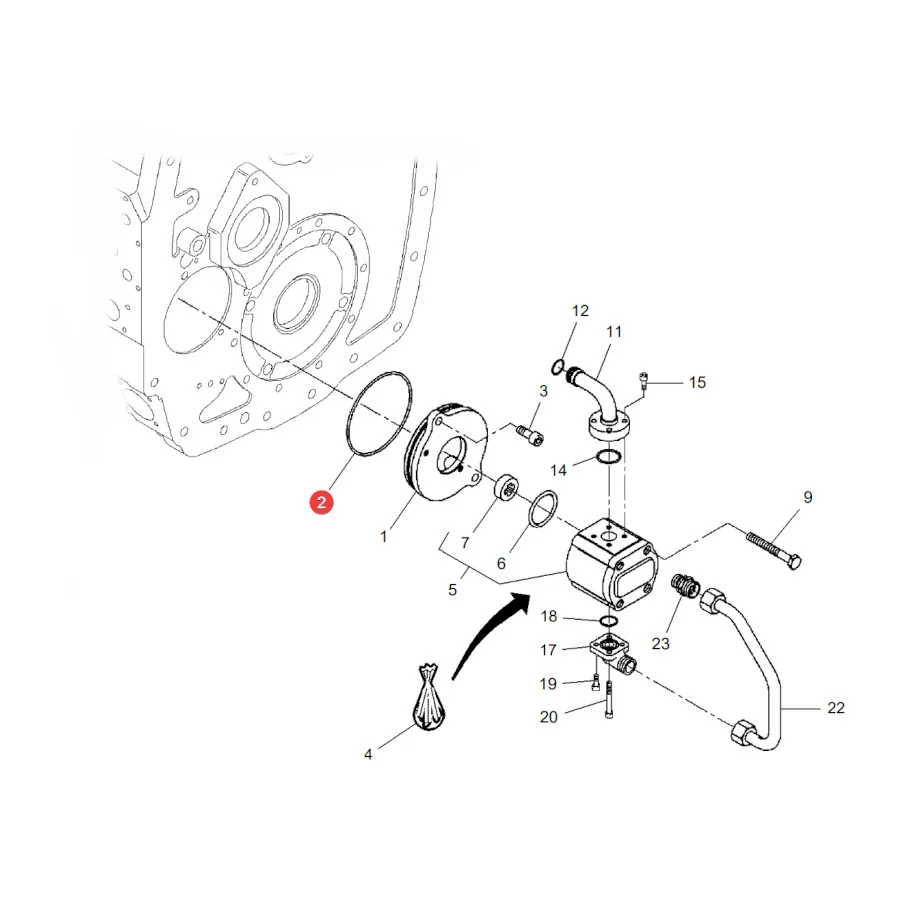 AGCO - X548995902000 - O-Ring der Speisepumpe Massey Ferguson