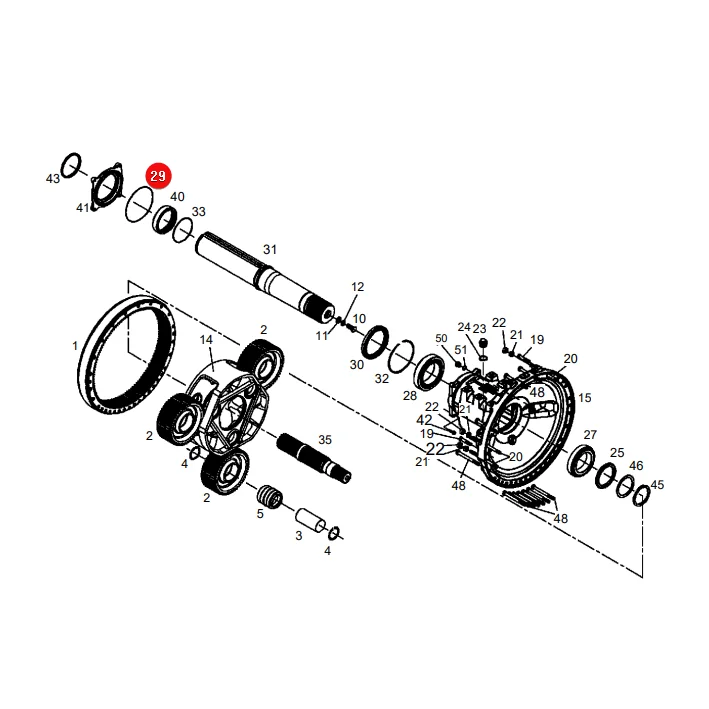 AGCO - X549024000000 - O-Ring der Hinterachse Massey Ferguson
