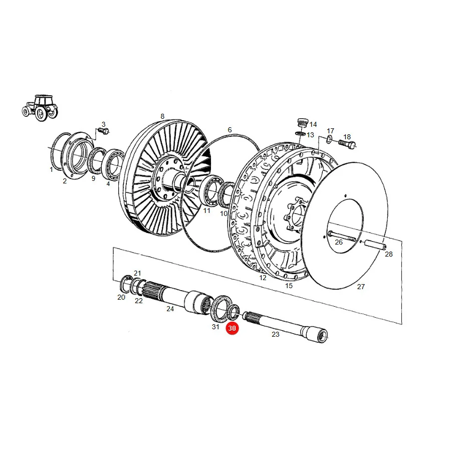 AGCO - X550067005000 - Dichtring der Zapfwellenkupplung Fendt