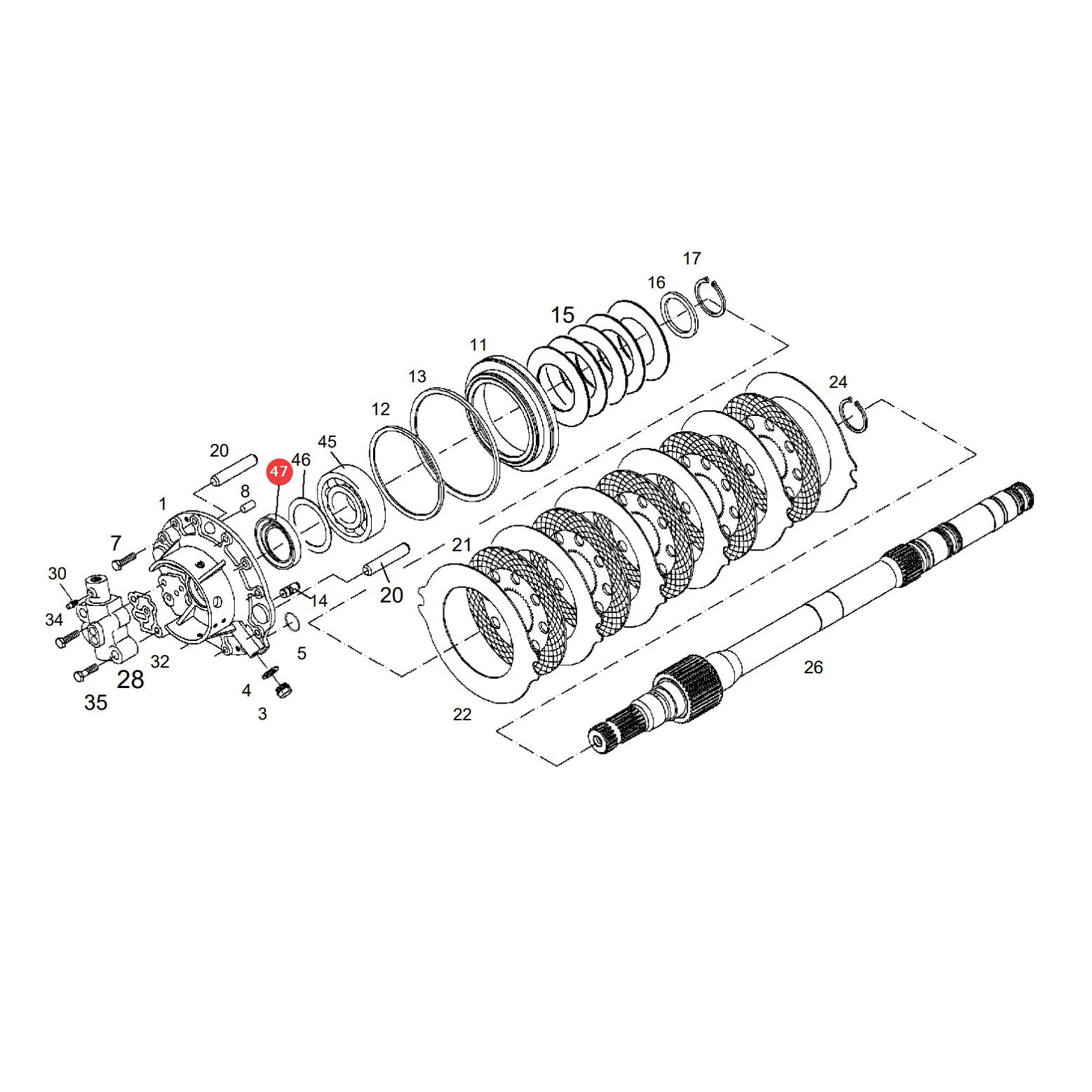 AGCO - X550096500000 -  Massey Ferguson Wellendichtring