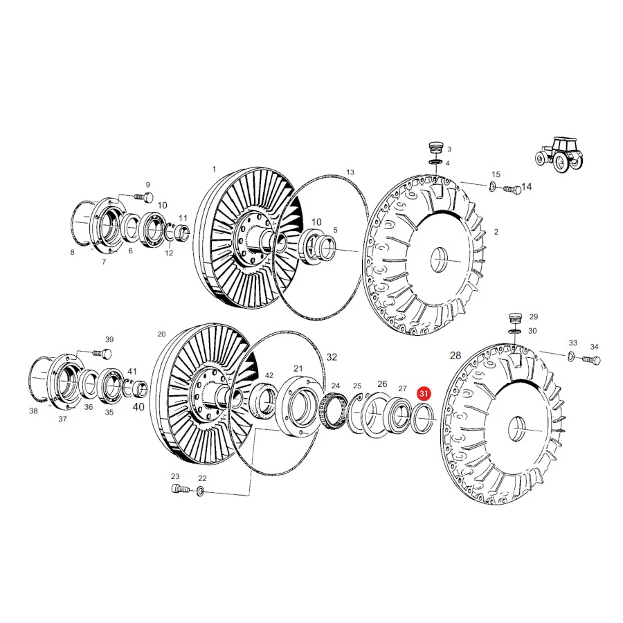 AGCO - X550126506000 - Kupplungswellendichtring Fendt