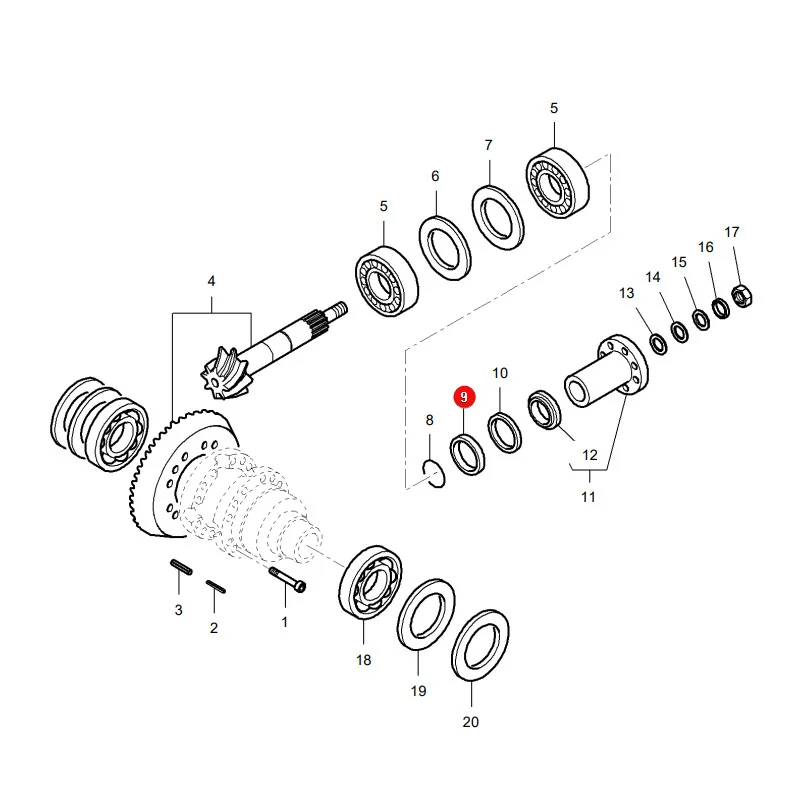 AGCO - X550127401000 -  Getriebewellen-Dichtring