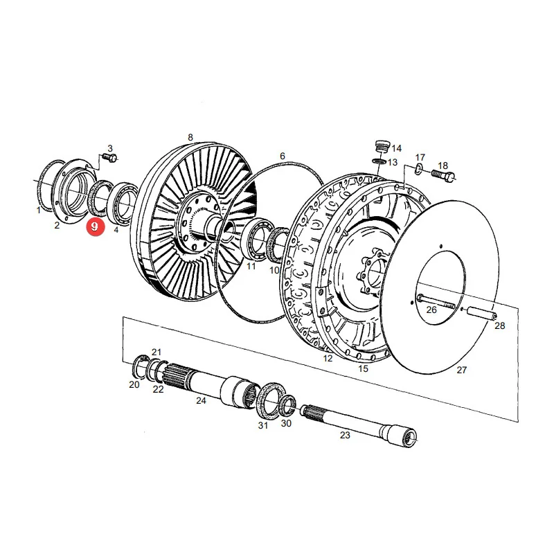AGCO - X550132903000 - Dichtring der Turbokupplung Fendt