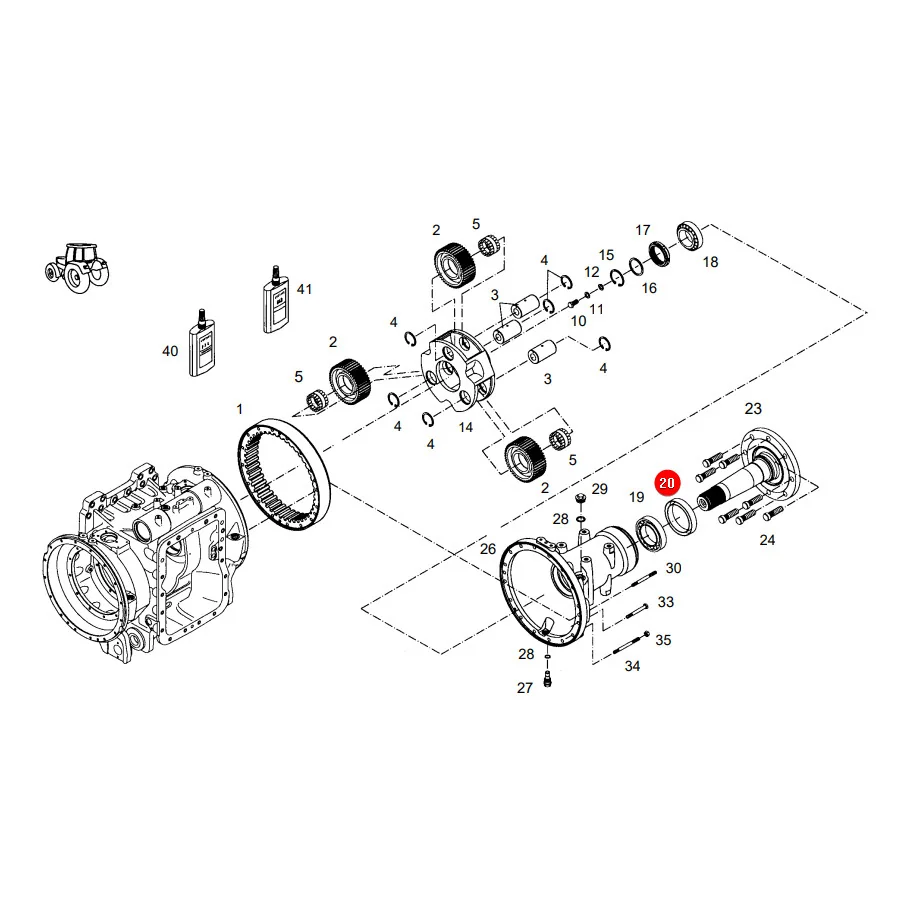 AGCO - X550169001000 - Simmerring des Planetengetriebes Fendt