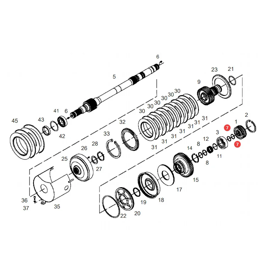 AGCO - X560703600000 - Flachring Massey Ferguson