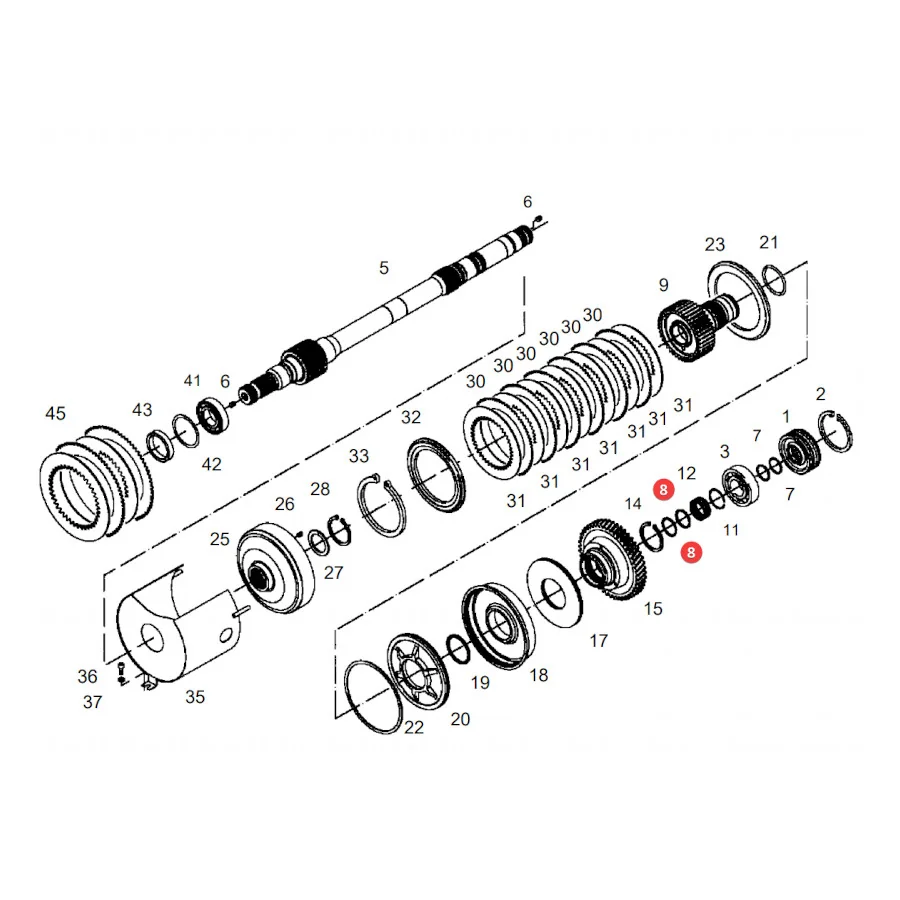 AGCO - X560703700000 - Flachring Massey Ferguson