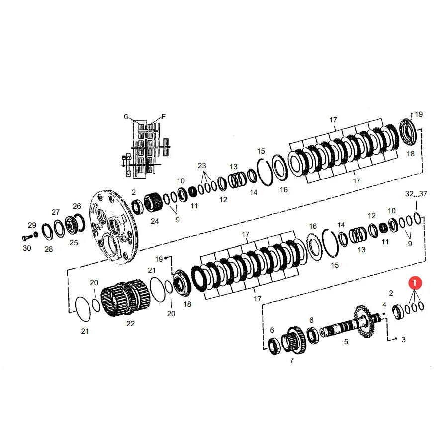 AGCO - X560711700000 - Sicherungsring Getriebe Fendt