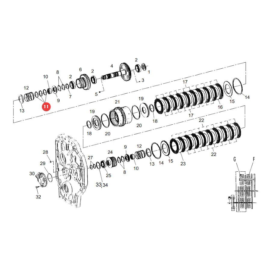 AGCO - X560712600000 - Sicherungsring Kupplungskorb Fendt