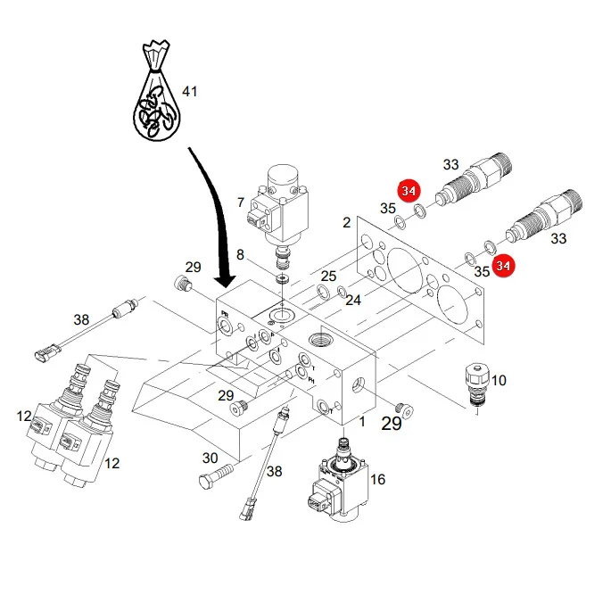 AGCO - X566300600000 - Stützring Massey Ferguson