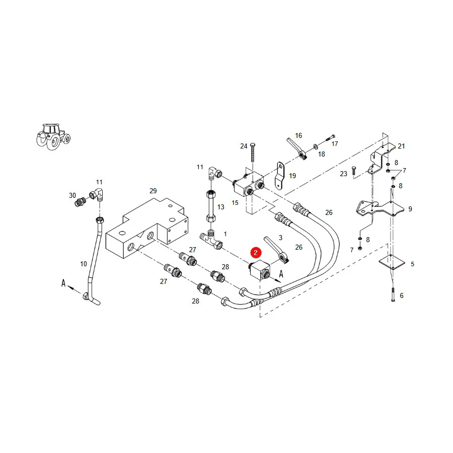 AGCO - X597905500000 - Kugelhahn Fendt