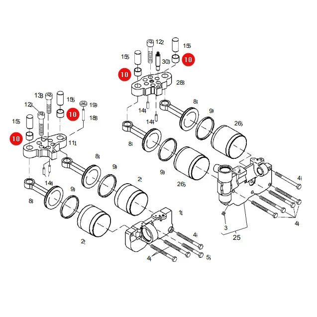 AGCO - X605026800000 - Lagerbuchse der Verstelleinrichtung Massey Ferguson