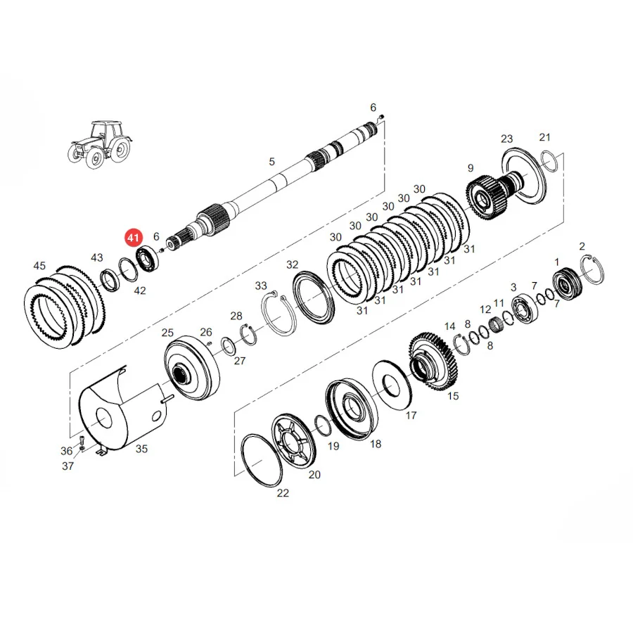 AGCO - X605511211001 - Kugellager Massey Ferguson