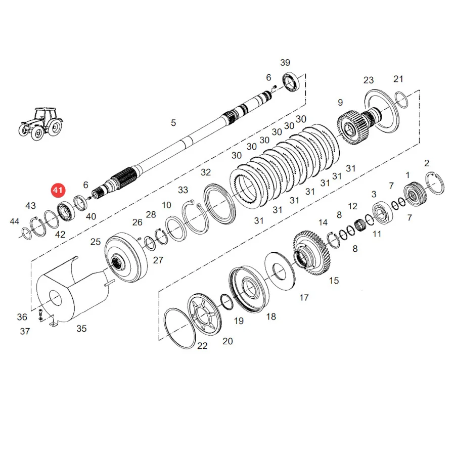 AGCO - X607311120001 -  Kugellager 6208 2RS C3 Fendt