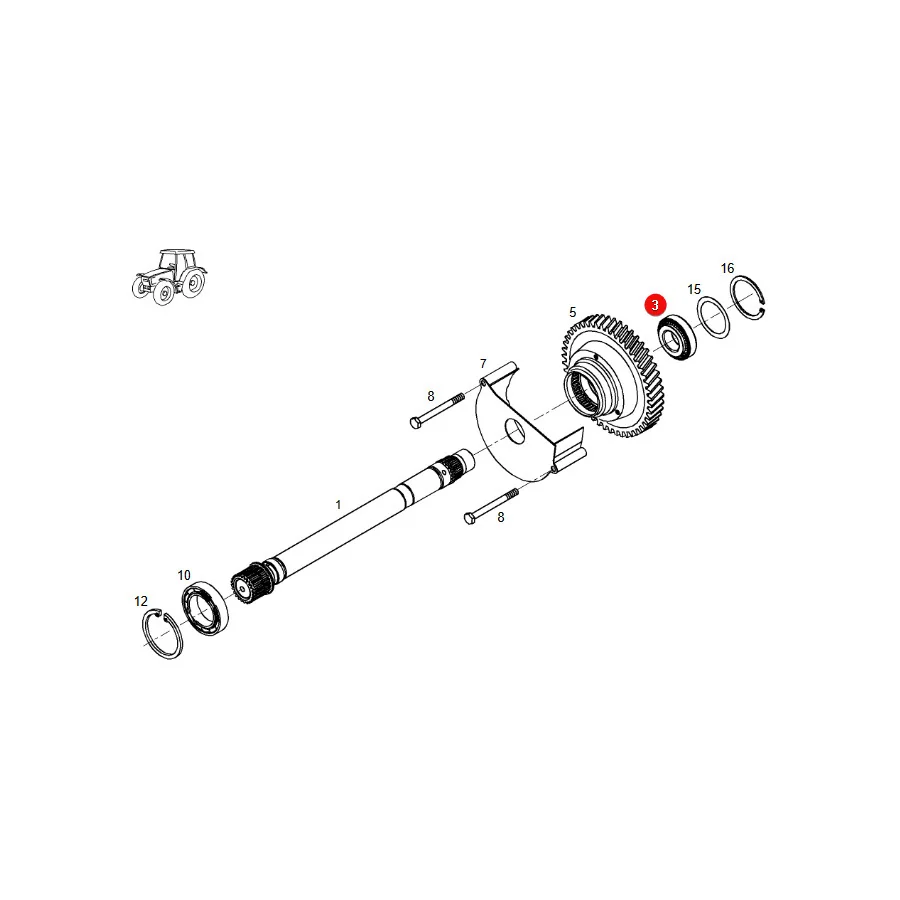 AGCO - X620407800000 - Getriebelager Fendt