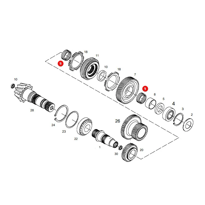 AGCO - X638529000000 -  Nadellager Massey Ferguson
