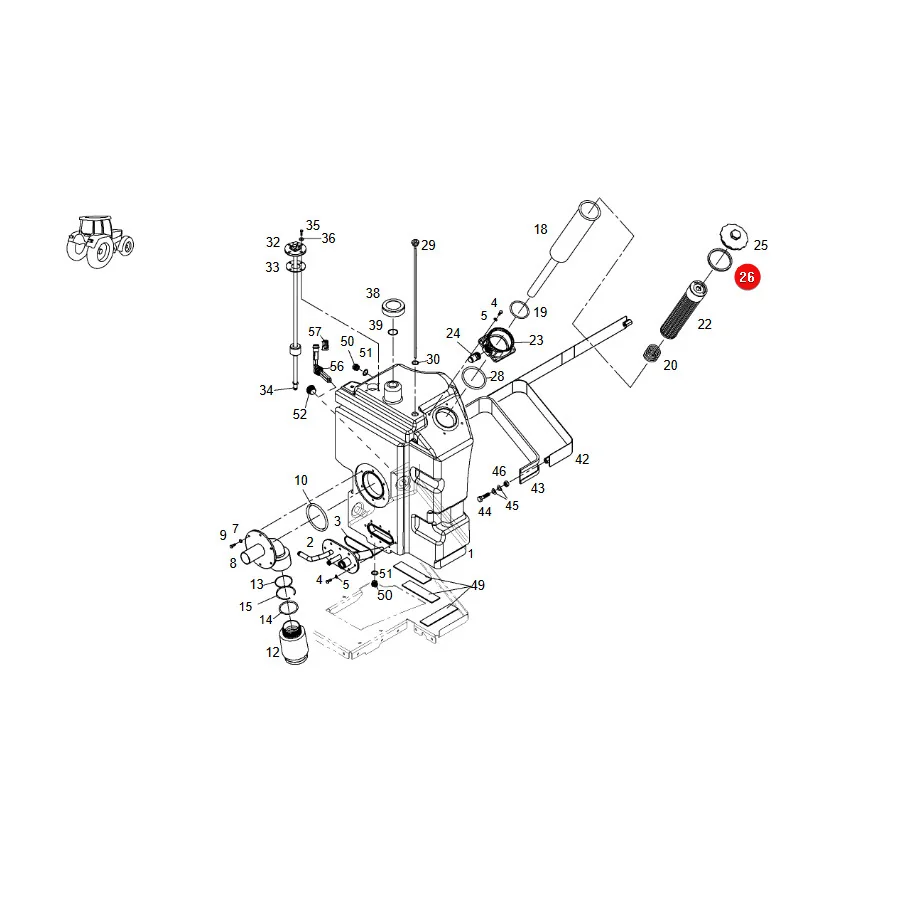 AGCO - X820500051000 - Fendt Öleinfülldeckeldichtung
