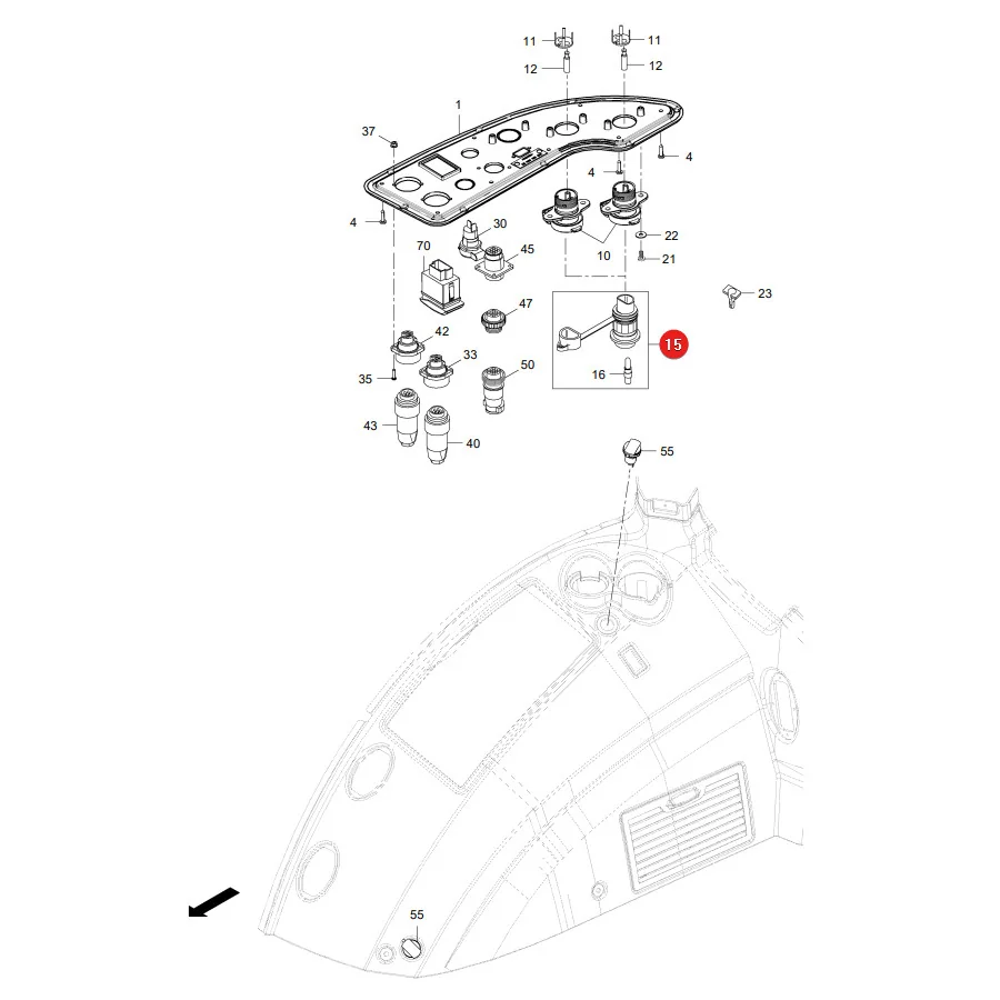 AGCO - X830230556000 - Elektrischer Steckverbinder Fendt