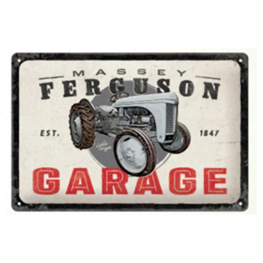 Agco - X993402401000 - Massey Ferguson TEA 20 Vintage Garage Style Metallschild