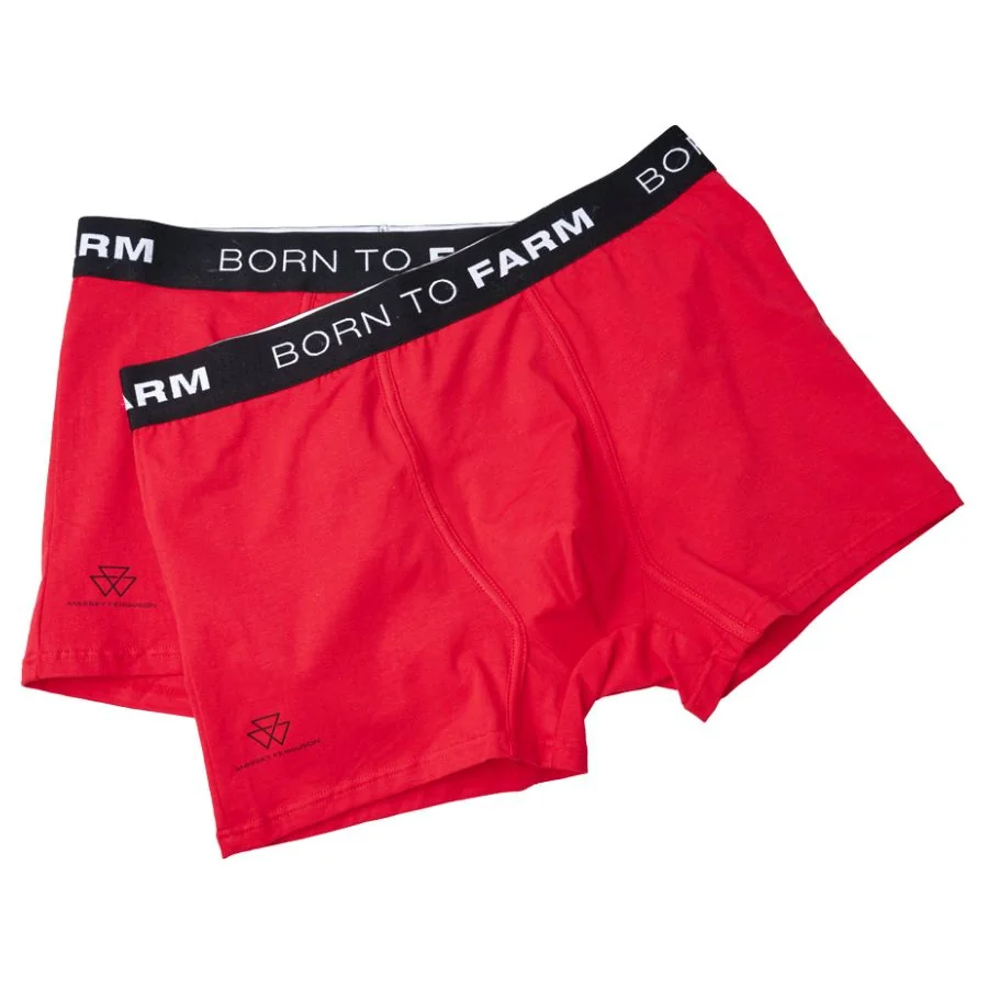 Agco - X993652501 - Herren Boxershorts 2er-Pack "Born To Farm" Massey Ferguson