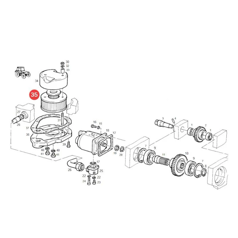 Agro Hytos - K3161052 - Getriebe-Hydraulikölfilter