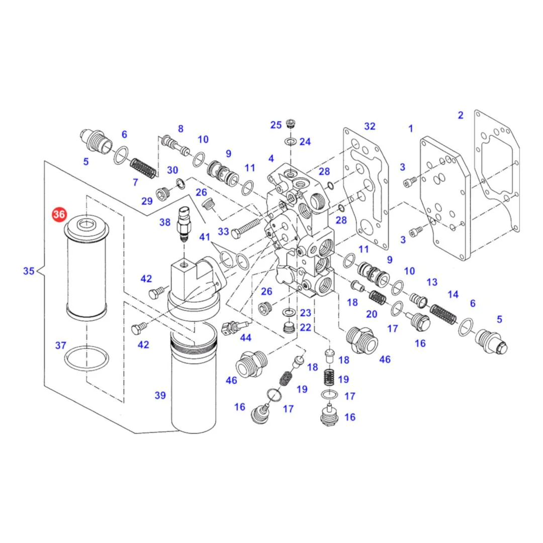 Agro Hytos - V3072046 - Antriebs-Hydraulikölfilter
