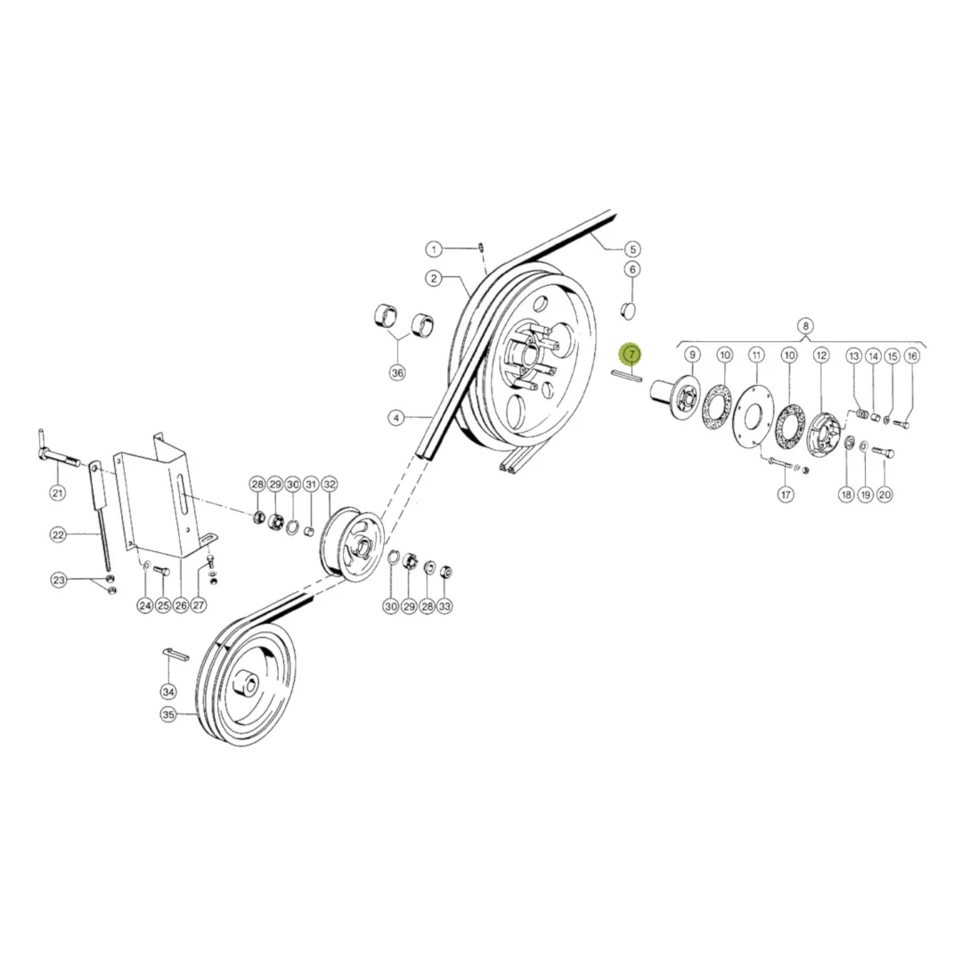 AGV - B102984 - Claas Passfeder 10 x 8 x 100 mm