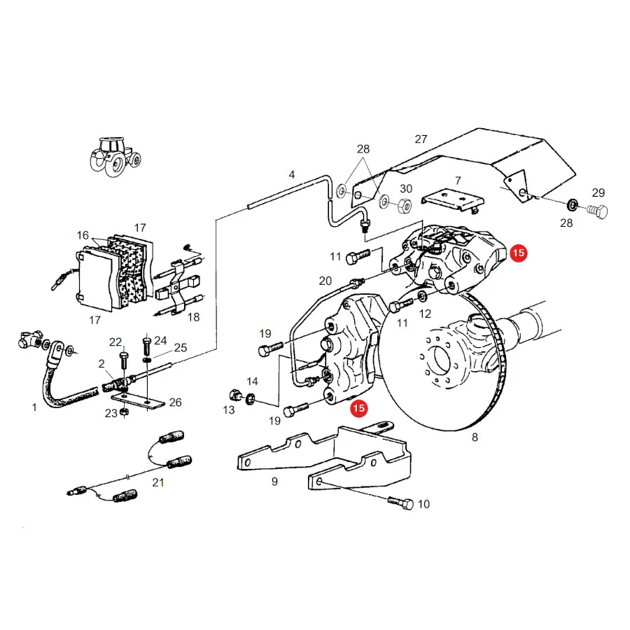 Autofren Seinsa - D4-093 - Fendt-Bremssattel-Reparatursatz