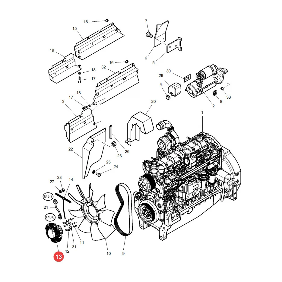 BorgWarner - 020003857 - Massey Ferguson Lüfterkupplung