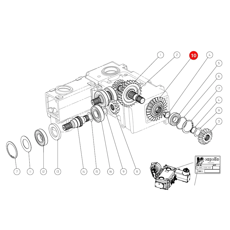 Capello - CPM1-80146 - Zahnrad 24 Zähne 04502900