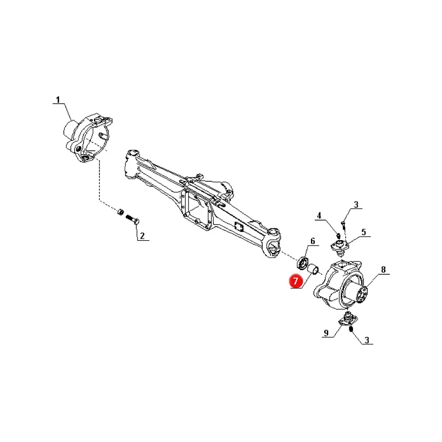Carraro - CI118547 - Halbachsenbuchse