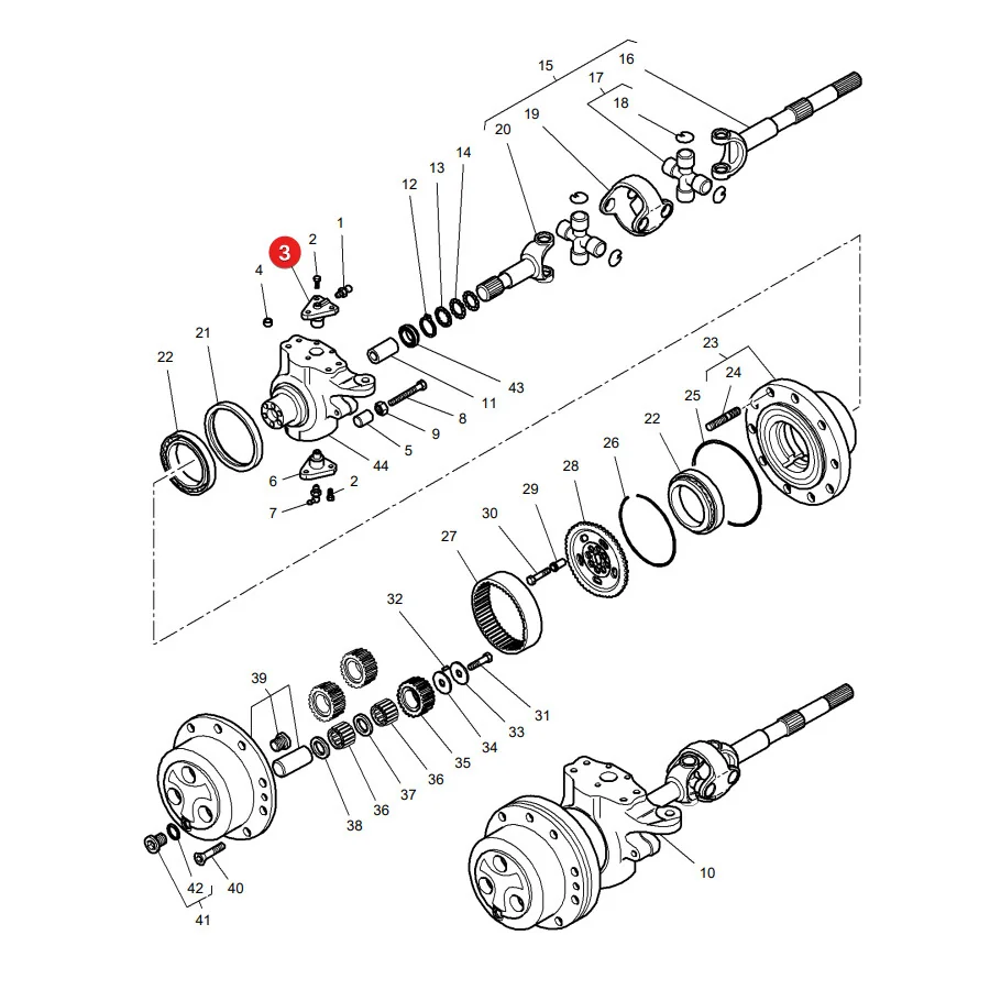 Carraro - CI133084 - Achsschenkelbolzen
