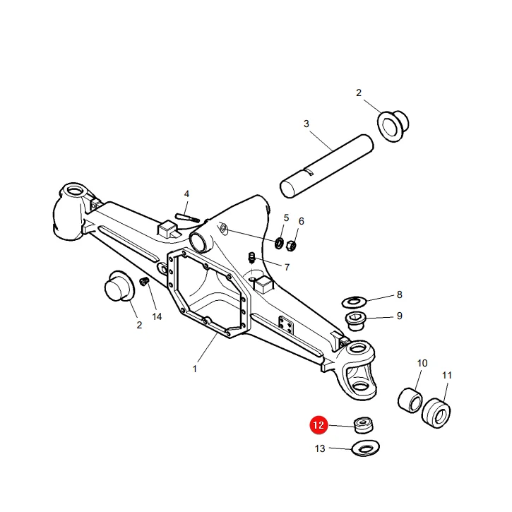 Carraro - CI45161 - Gelenklager Massey Ferguson 3785465M1