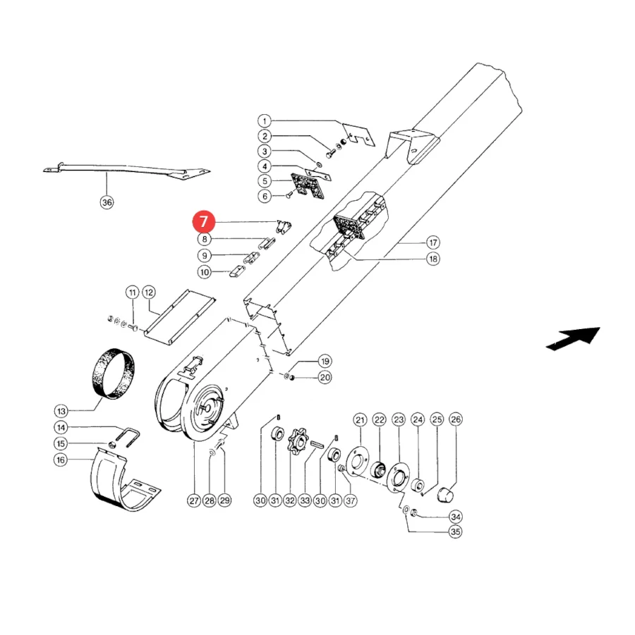 Claas - CL0000030520 - Kettenschutz 1,8 x 60 mm