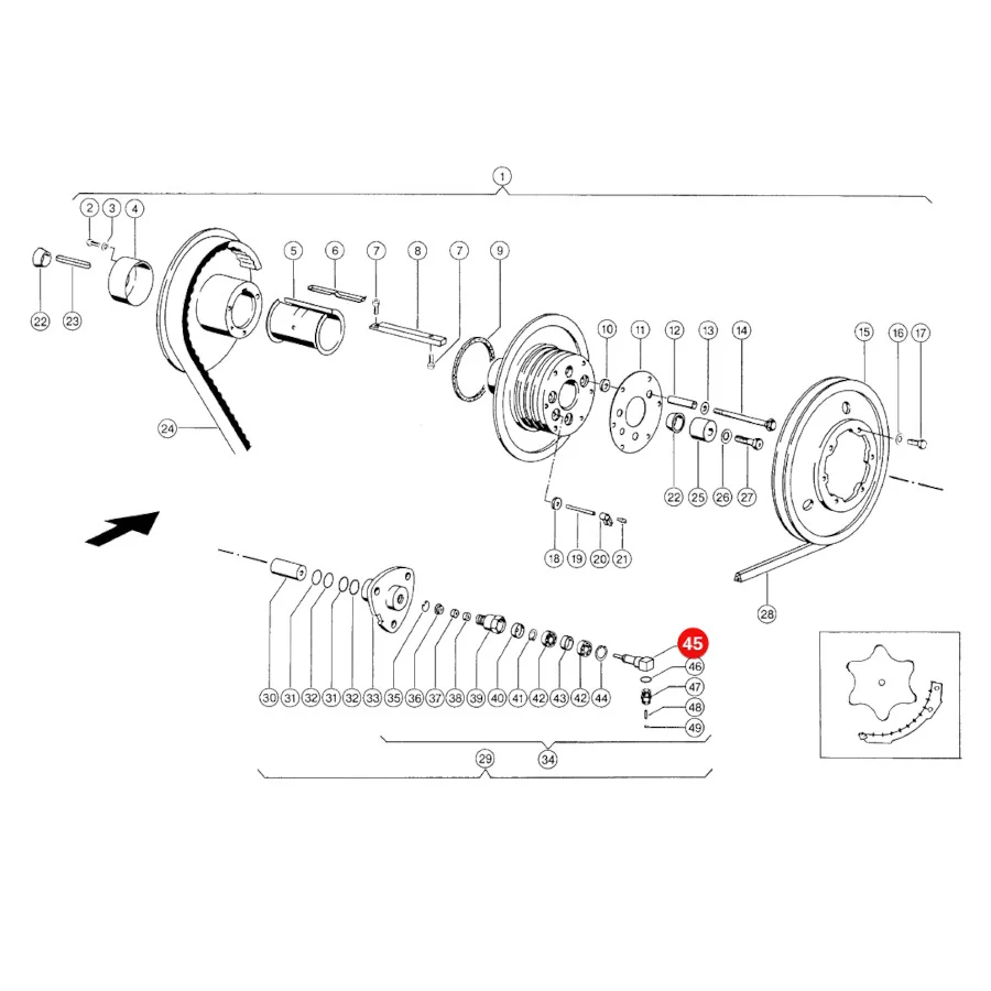 Claas - CL0000403540 - Dreschventilspitze
