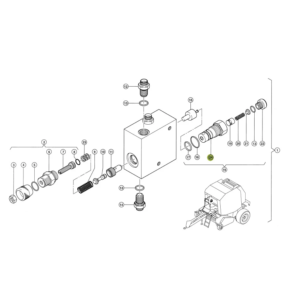 Claas - CL0000883060 - Hydraulikventileinsatz