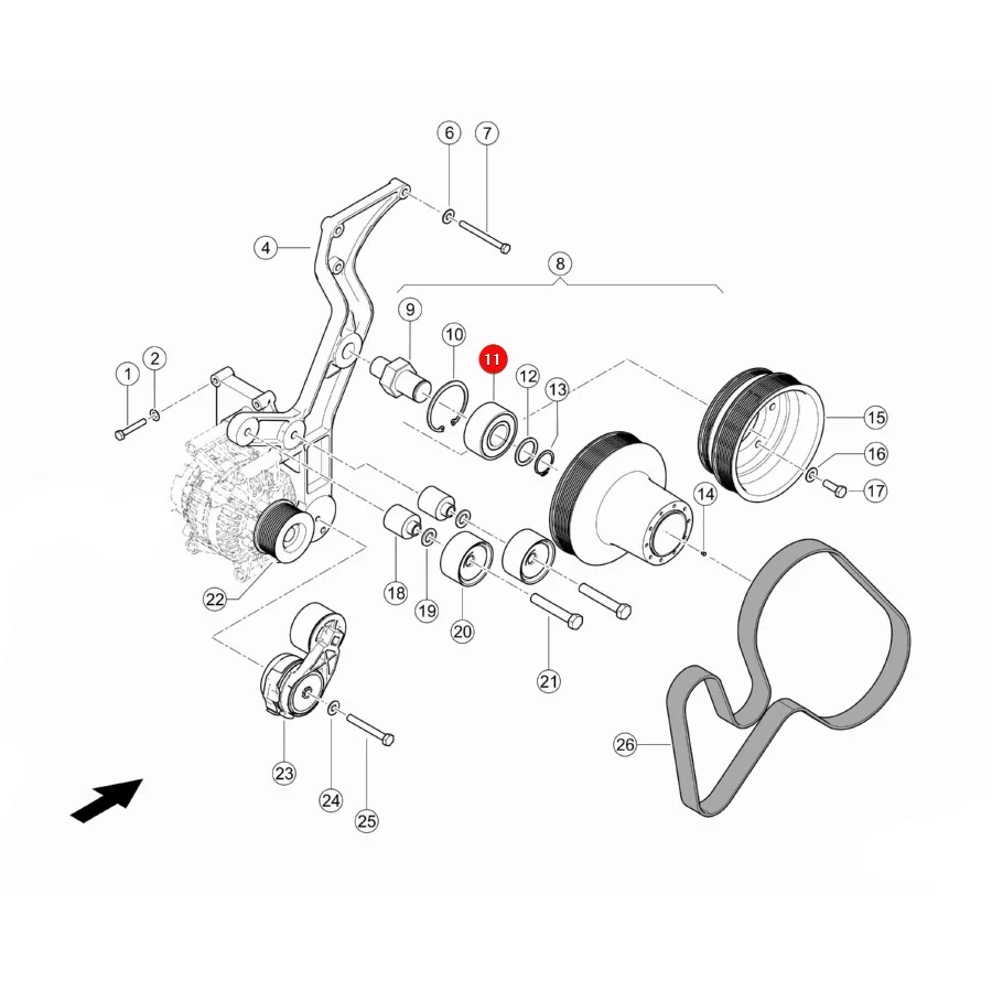 Claas - CL0002159600 - Lager 3307 2RS