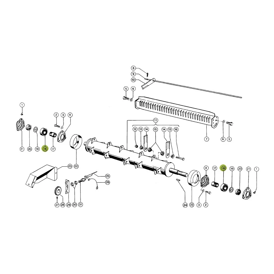 Claas - CL0002392230 - Strohhäckslerlager 1309K C3