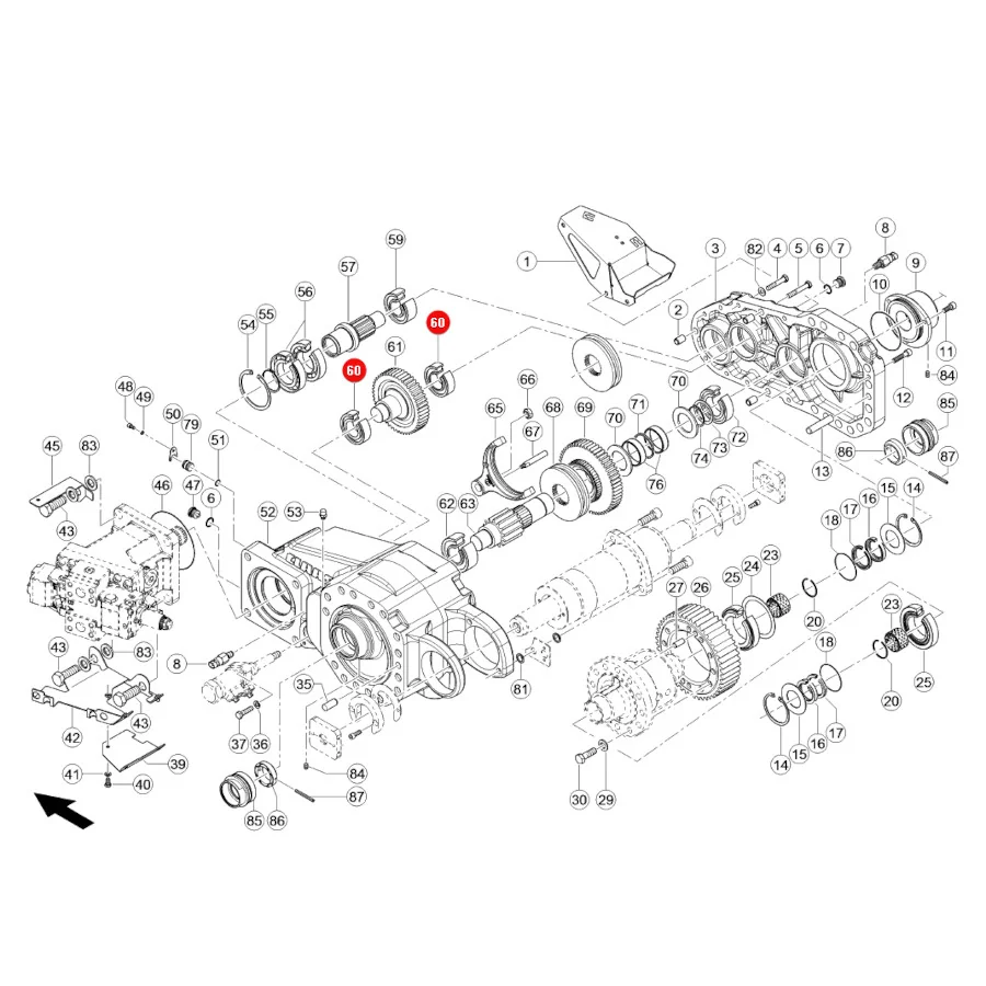Claas - CL0002434970 - Rollenlager für Ballenpresse