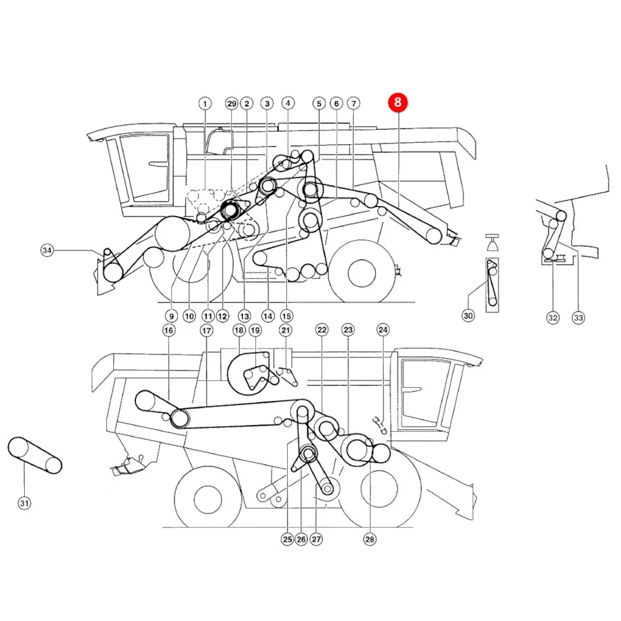 Claas - CL0003504630 - Strohaustrag-Keilriemen