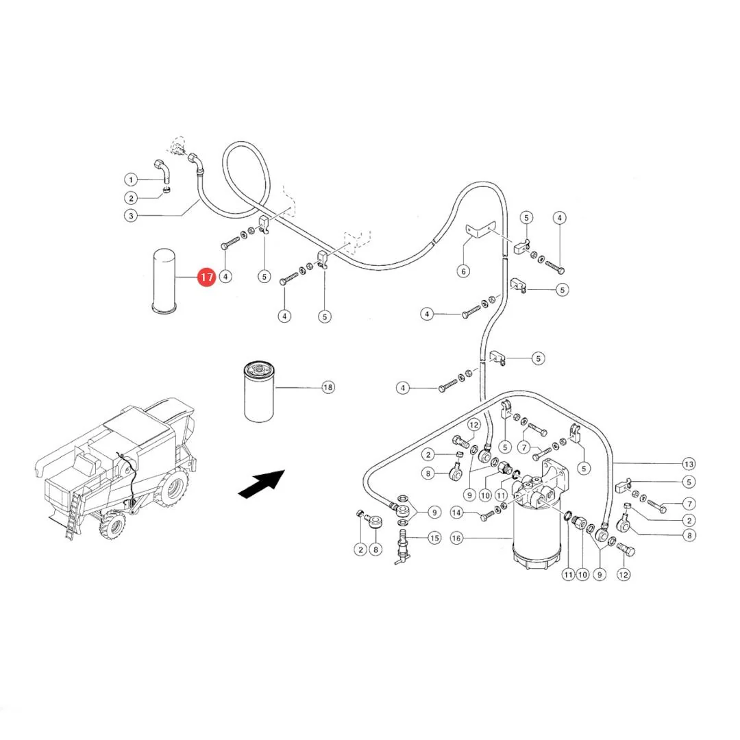 Claas - CL0003632041 - Motorkraftstofffilter