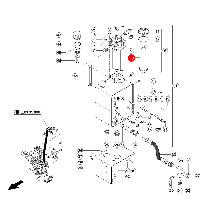 Claas - CL0005100541 - Hydraulikölfilter