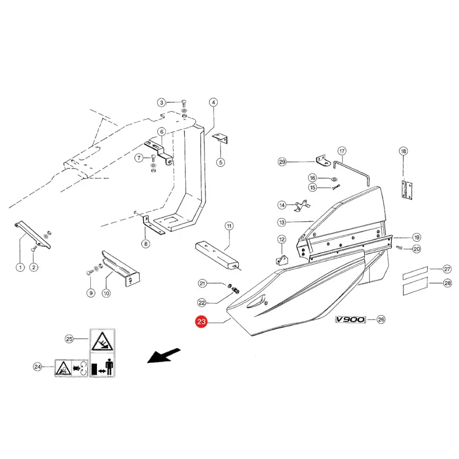 Claas - CL0005170711 - Schiebeabdeckung 517071.0
