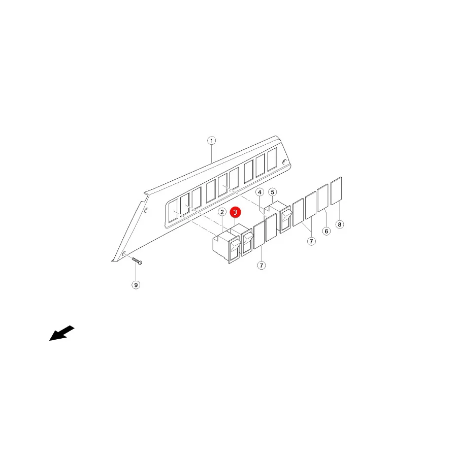 Claas - CL0005580010 - Elektroschalter