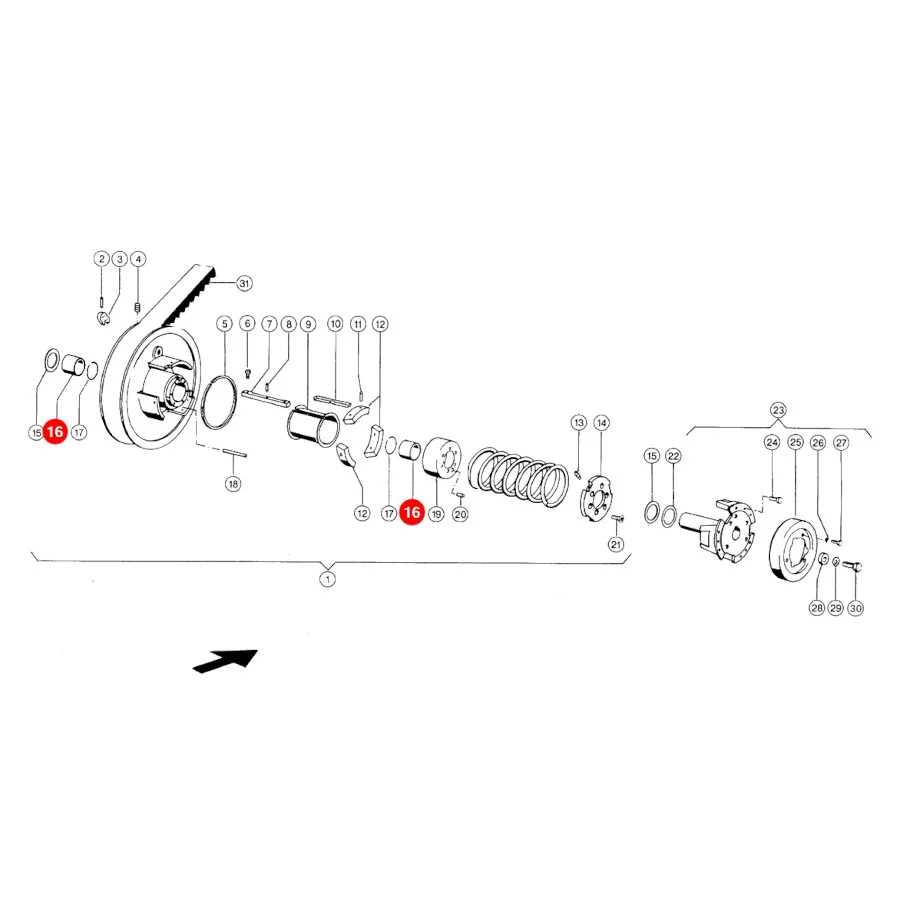 Claas - CL0006032710 - Variatorhülse