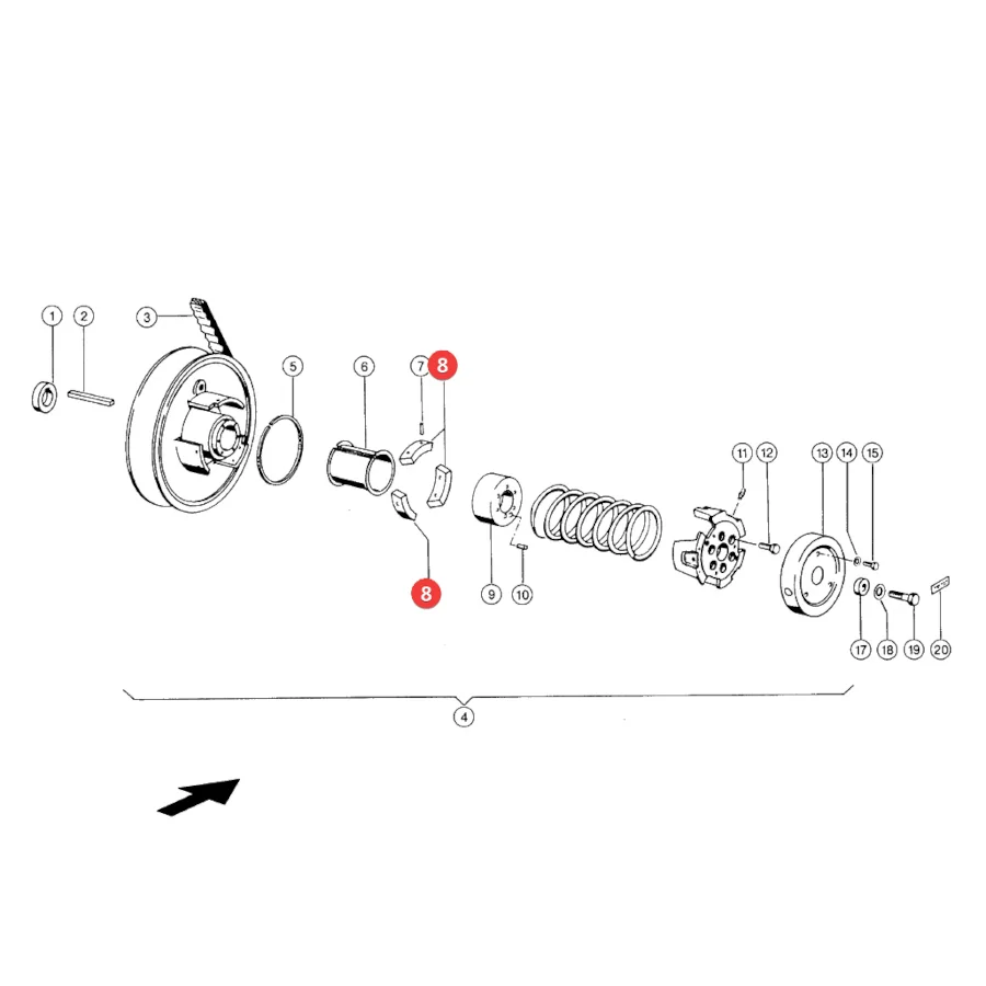 Claas - CL0006033090 - Teflonblock
