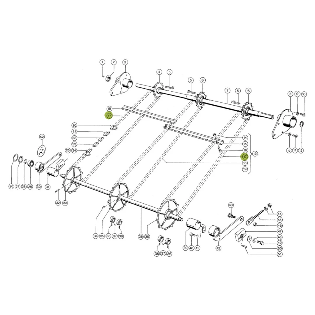 Claas - CL0006035051 - Schrägförderkette 38,4-R