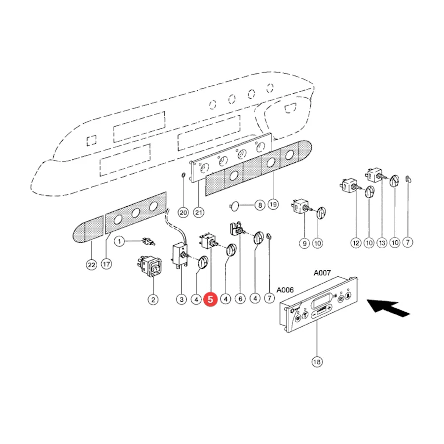Claas - CL0006227650 - Kabinenschalter