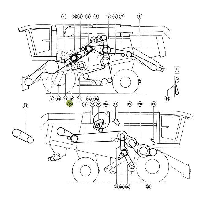 Claas - CL0006295101 - Rotorantriebs-Keilriemen