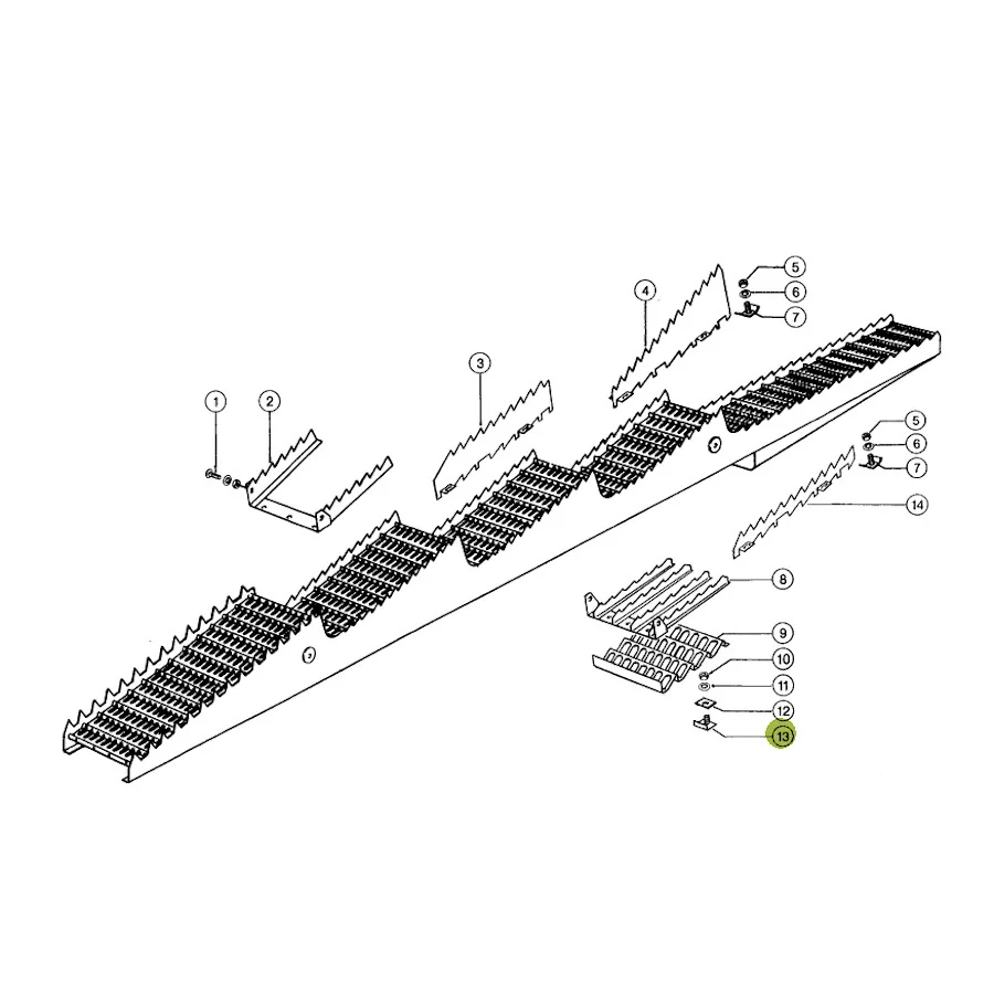 Claas - CL0006396430 - Schraube mit Strohschüttler-Kammbefestigung