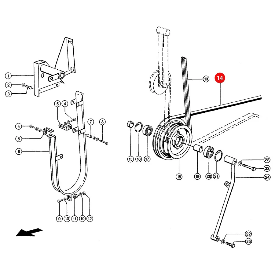 Claas - CL0006448900 - Dreschantriebs-Keilriemen